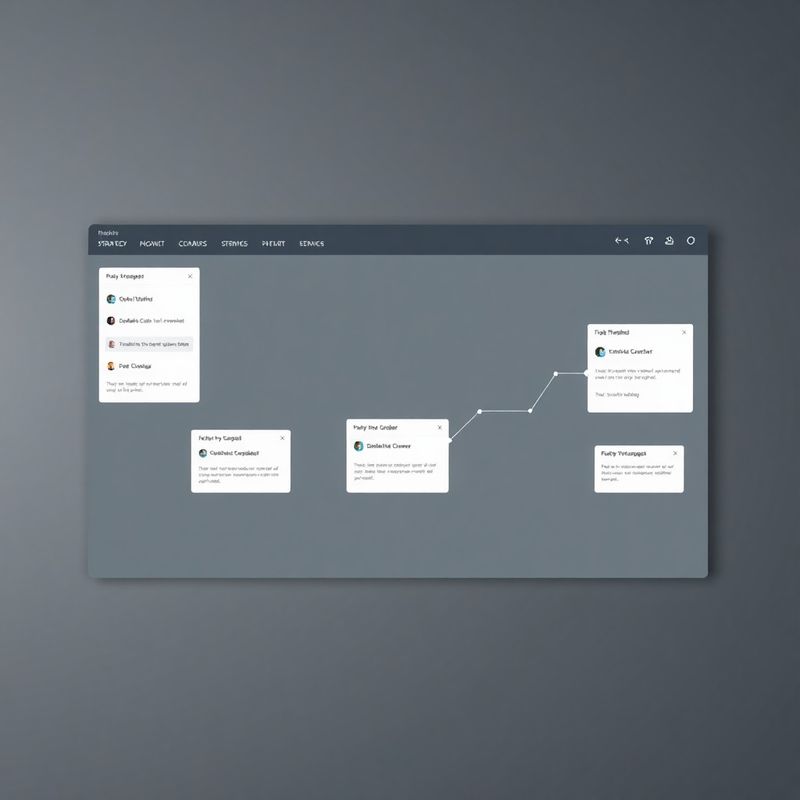 Visual strategy rule builder on a slate dashboard